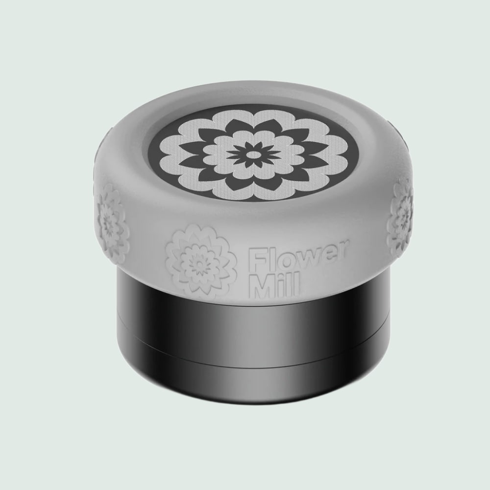 Flower Mill Silicone Grip: Rutschfeste Silikonhülle für Grinder, erleichtert das Mahlen, schützt vor Kratzern. Passend für 2,0″ & 2,5″ Flower Mill.