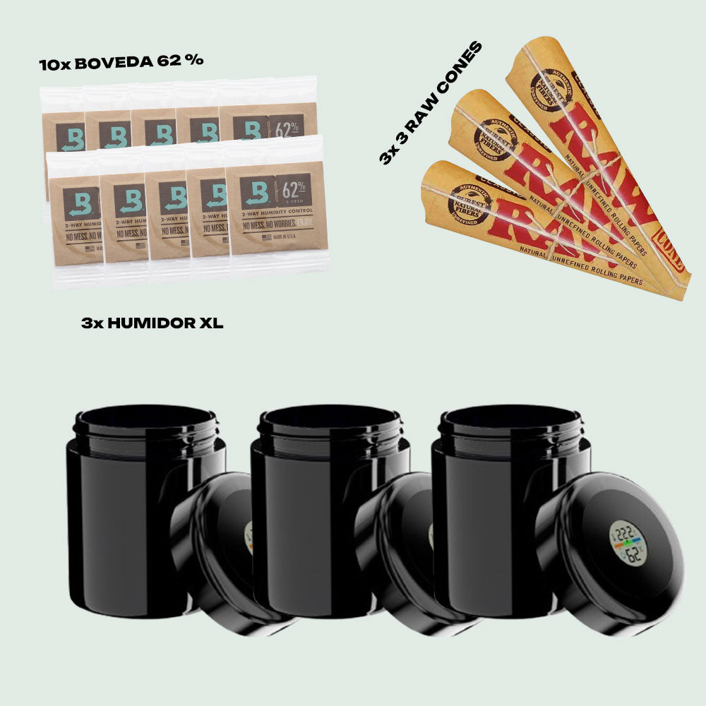 Humidor Bundle (3er Set) Ready to Store - für Home Grower